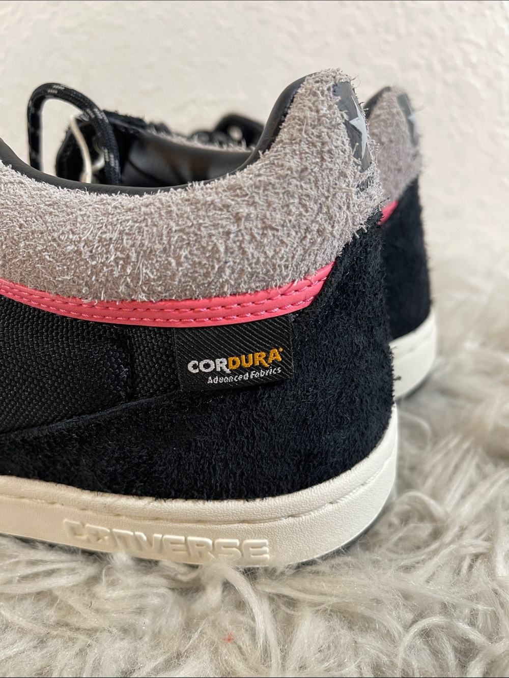 CONVERSE FASTBREAK PRO MID Cordura Sneakers Total Eclipse & Pink Size 11 NEW - Picture 8 of 14